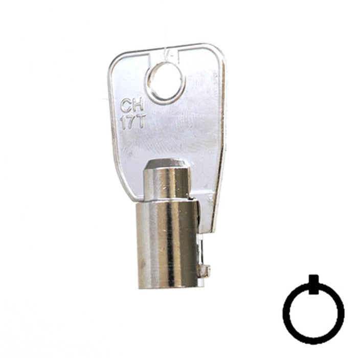 L1137 Large Ace Tubular Key Flat Steel-Bit-Tubular-Key Ilco
