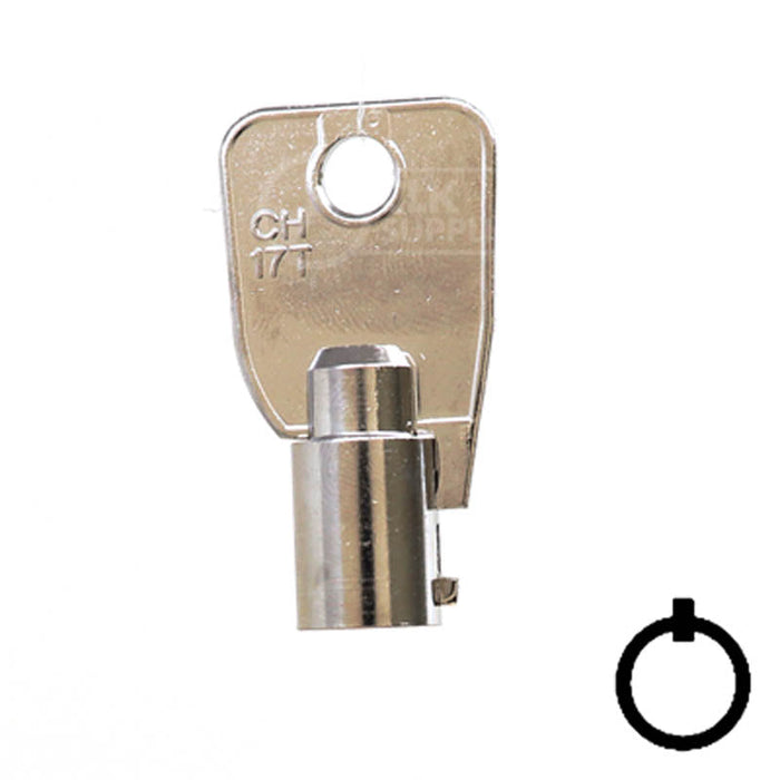 L1137 Large Ace Tubular Key Flat Steel-Bit-Tubular-Key Ilco