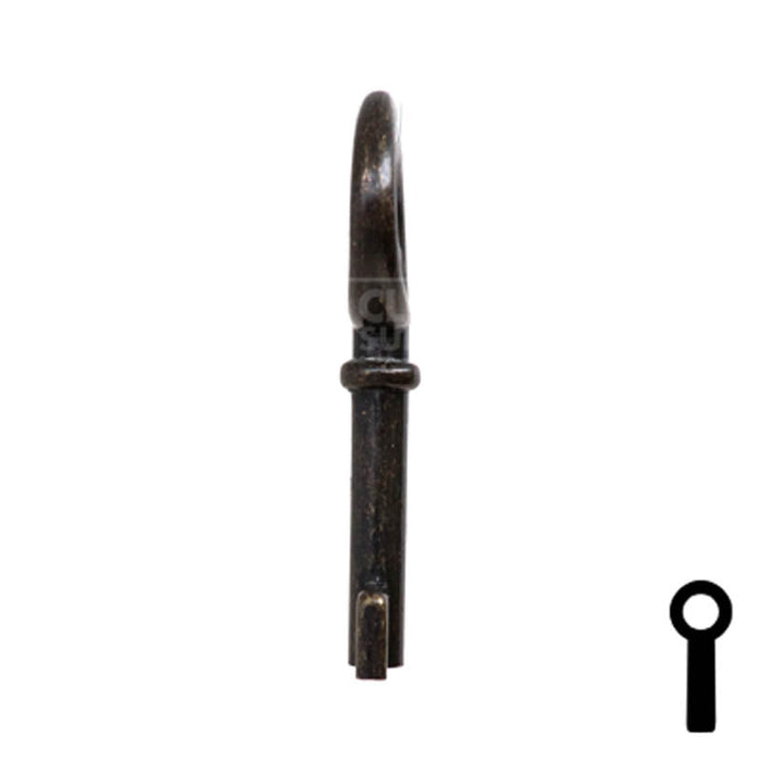 Uncut Key Blank | Barrel Key | 3F-2830 Flat Steel-Bit-Tubular-Key Ilco