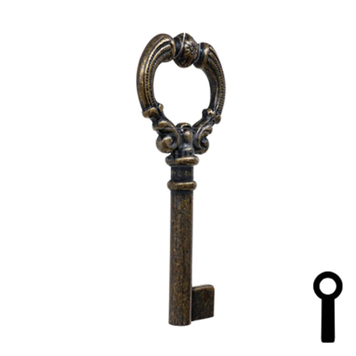 Uncut Key Blank | Barrel Key | 3F-4935 Flat Steel-Bit-Tubular-Key Ilco