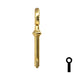 Uncut Key Blank | Barrel Key | 3F-7435 Flat Steel-Bit-Tubular-Key Ilco