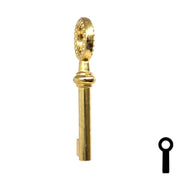 Uncut Key Blank | Barrel Key | 3F-7435 Flat Steel-Bit-Tubular-Key Ilco