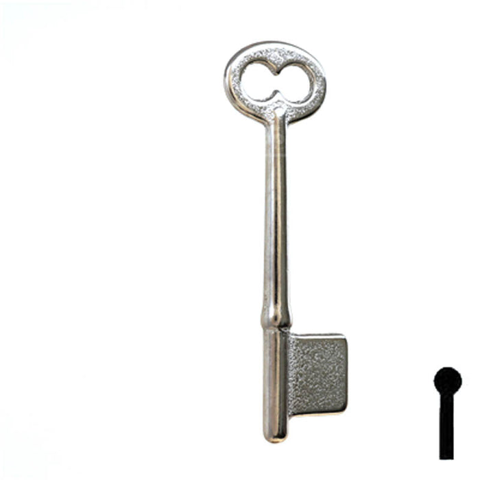 Uncut Key Blank | Bit | 19B Flat Steel-Bit-Tubular-Key Ilco