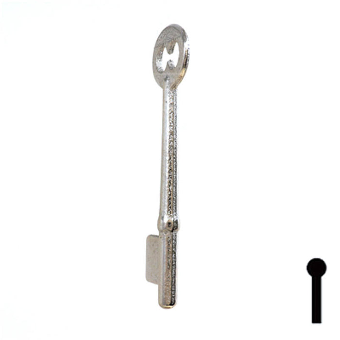 Uncut Key Blank | Bit | 5B Flat Steel-Bit-Tubular-Key Ilco