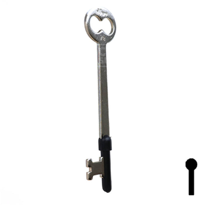 Uncut Key Blank | Bit | 7B Flat Steel-Bit-Tubular-Key Ilco
