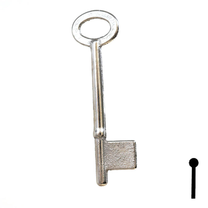 Uncut Key Blank | Bit | 9B Flat Steel-Bit-Tubular-Key Ilco