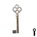Uncut Key Blank | Bit Key | 21B Flat Steel-Bit-Tubular-Key Ilco