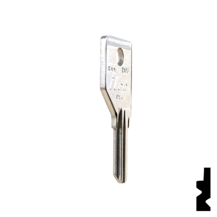 Uncut Key Blank | Dominion Lock | 1866, DO3 Flat Steel-Bit-Tubular-Key Ilco