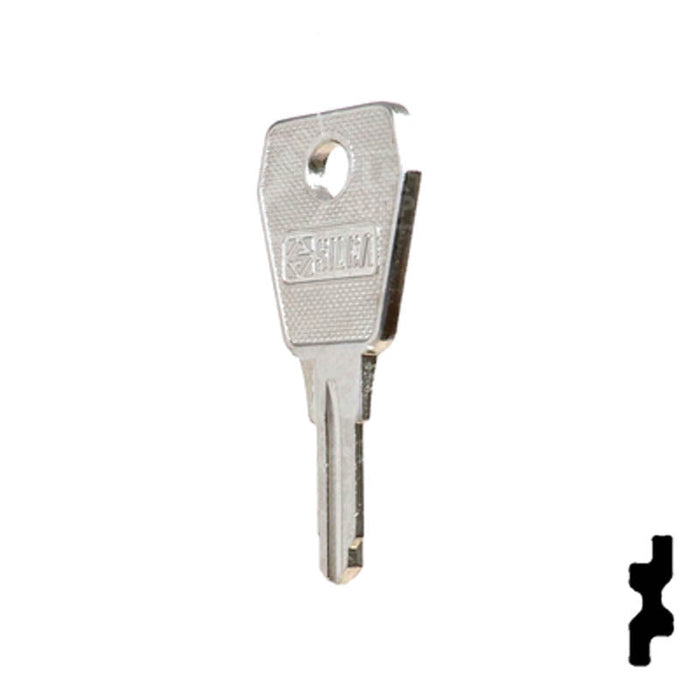 Uncut Key Blank | Lowe & Fletcher | LF30R Flat Steel-Bit-Tubular-Key Ilco