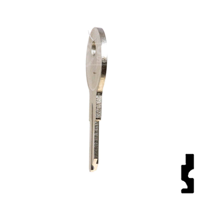 Uncut Key Blank | Pollak | 1657 Flat Steel-Bit-Tubular-Key Ilco