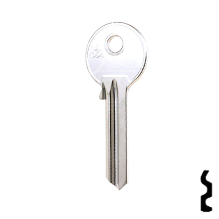 Uncut Key Blank | Yale | UL054 Flat Steel-Bit-Tubular-Key Ilco