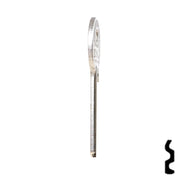 Uncut Key Blank | Yale | UL054 Flat Steel-Bit-Tubular-Key Ilco