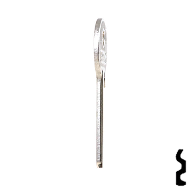 Uncut Key Blank | Yale | UL054 Flat Steel-Bit-Tubular-Key Ilco