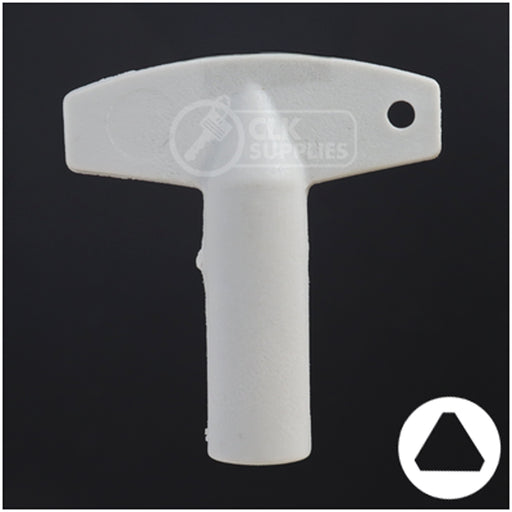 Plastic Triangle Utility Key | Lowe & Fletcher | BD177 Hitch-Tool Box-Utility Key Framon Manufacturing Company, Inc