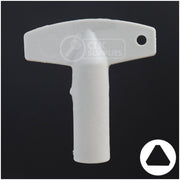 Plastic Triangle Utility Key | Lowe & Fletcher | BD177 Hitch-Tool Box-Utility Key Framon Manufacturing Company, Inc
