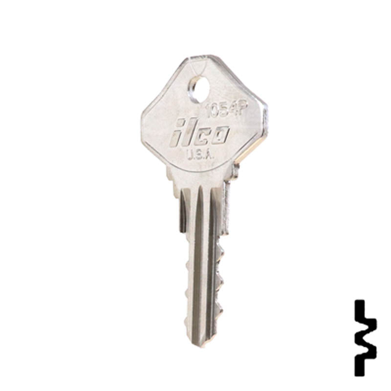 Precut Key Blank | Ilco, Snap-On | 1054P Hitch-Tool Box-Utility Key Ilco