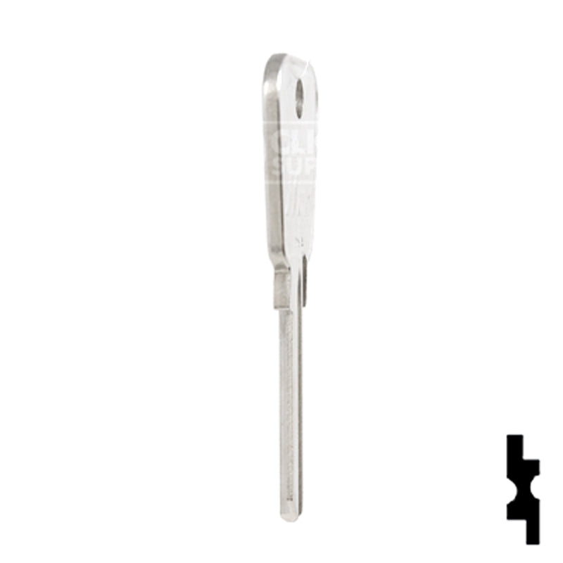 Uncut Key Blank | Lowe & Fletcher | LF24 Hitch-Tool Box-Utility Key Ilco