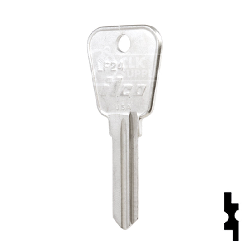 Uncut Key Blank | Lowe & Fletcher | LF24 Hitch-Tool Box-Utility Key Ilco