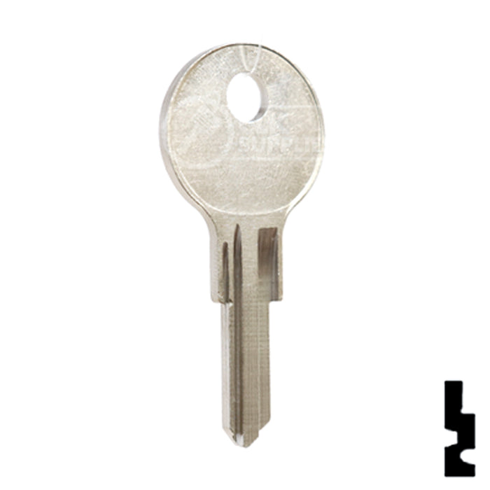 Uncut Key Blank | Pundra | PU1 Hitch-Tool Box-Utility Key Ilco
