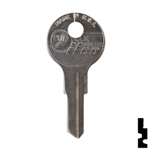 Uncut Key Blank | Pundra | PU1 Hitch-Tool Box-Utility Key Ilco