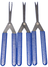 Peterson Key Extractors | 3 Piece Scissors In A Plastic Tube | Carbon Steel Key Extractor Peterson Manufacturing