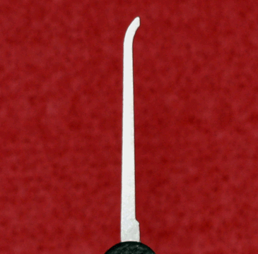 Hook 1 Slender Lock Pick 0.015 Stainless Steel Lock Pick Peterson Manufacturing