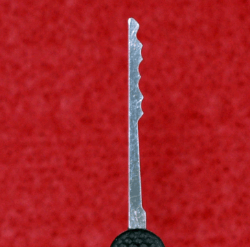 Long Ripple Lock Pick by Peterson Government Steel Plastic Handle Lock Pick Peterson Manufacturing