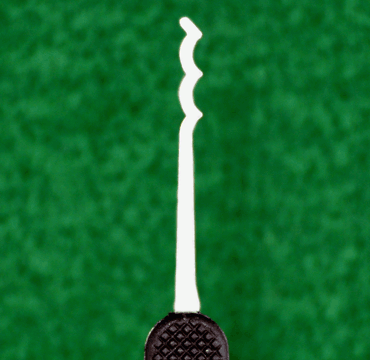 Peterson Bogie 2 Lock Pick Government Steel Plastic Handle Lock Pick Peterson Manufacturing