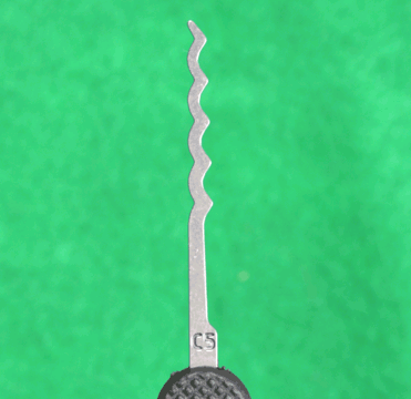 Peterson C5 Cycloid Quint Lock Pick Government Steel Plastic Handle Lock Pick Peterson Manufacturing