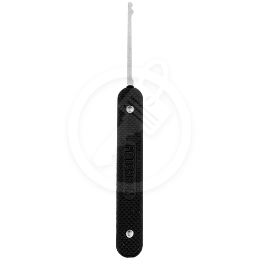 Peterson Lock Pick | Half Snowman | Government Steel with Rubber Handle Lock Pick Peterson Manufacturing