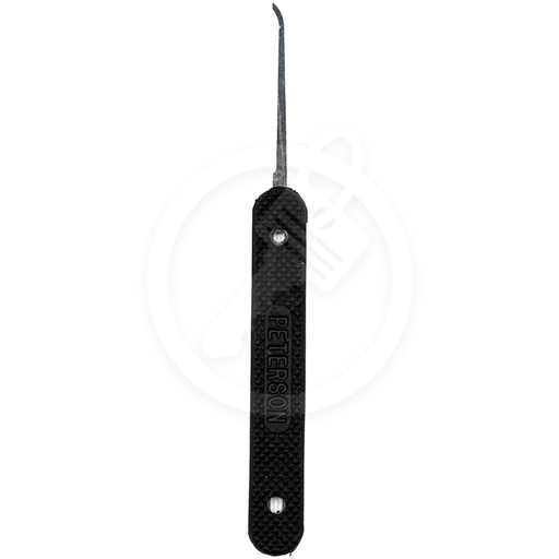 Peterson Lock Pick | Hook 1 | Government Steel with Rubber Handle Lock Pick Peterson Manufacturing