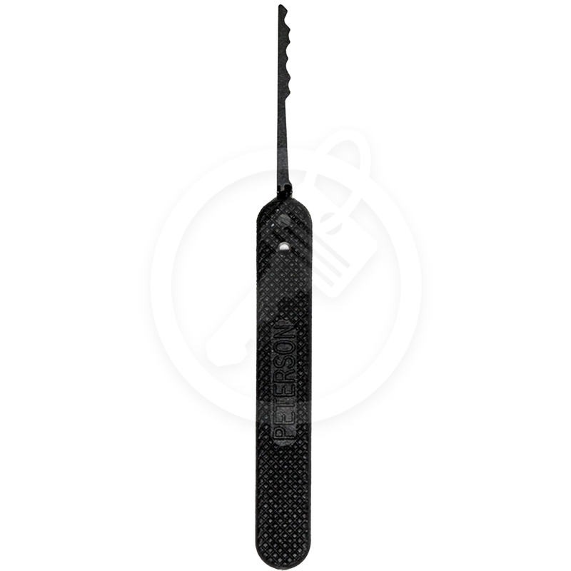 Peterson Lock Pick | Long Ripple | Government Steel with Plastic Handle Lock Pick Peterson Manufacturing