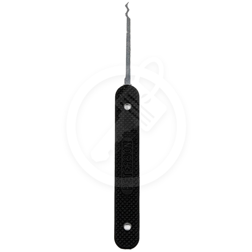 Peterson Lock Pick | Triple Rake | Government Steel with Rubber Handle Lock Pick Peterson Manufacturing