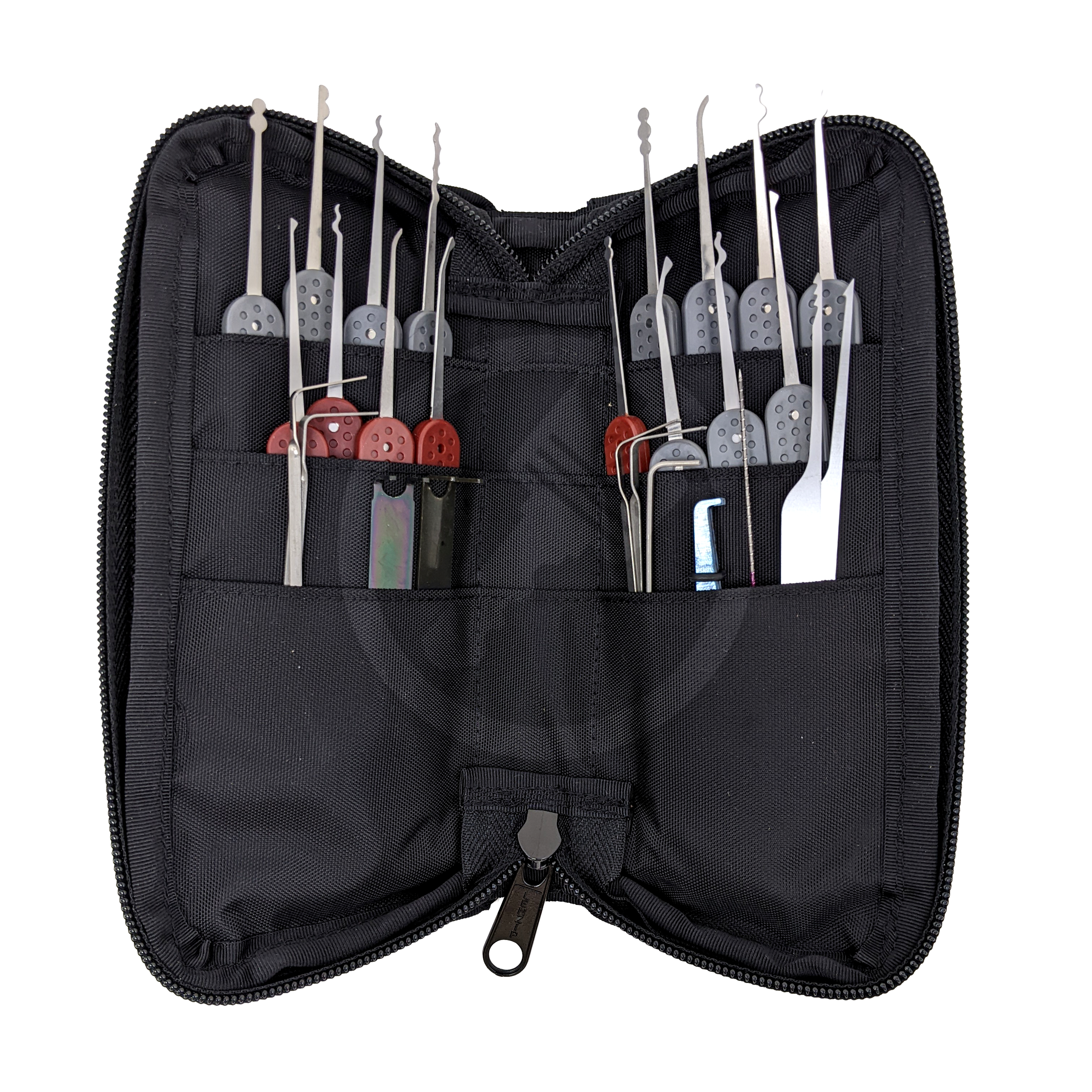 Rytan Mini-Red Miniature Lock Pick Set | 27-Piece (Large Zipper Case ...