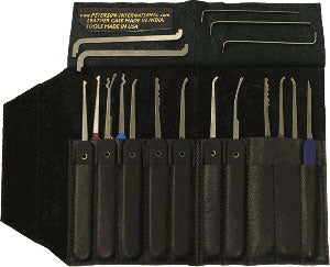 Professional 14 Piece Lock Pick Set Government Steel Lock Pick Set Peterson Manufacturing