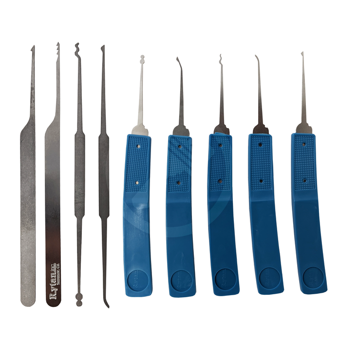 Rytan 25pc Lock Pick Set Type-7 w/"Mini-Blue" Lock Pick Set Rytan