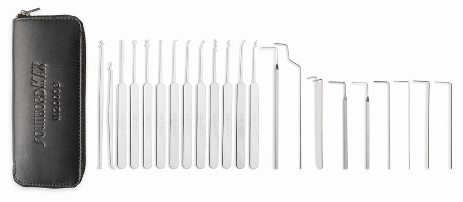 SouthOrd 22pc Ultra-Thin MAX High Yield Lock Pick Set (.020") Lock Pick Set Southord
