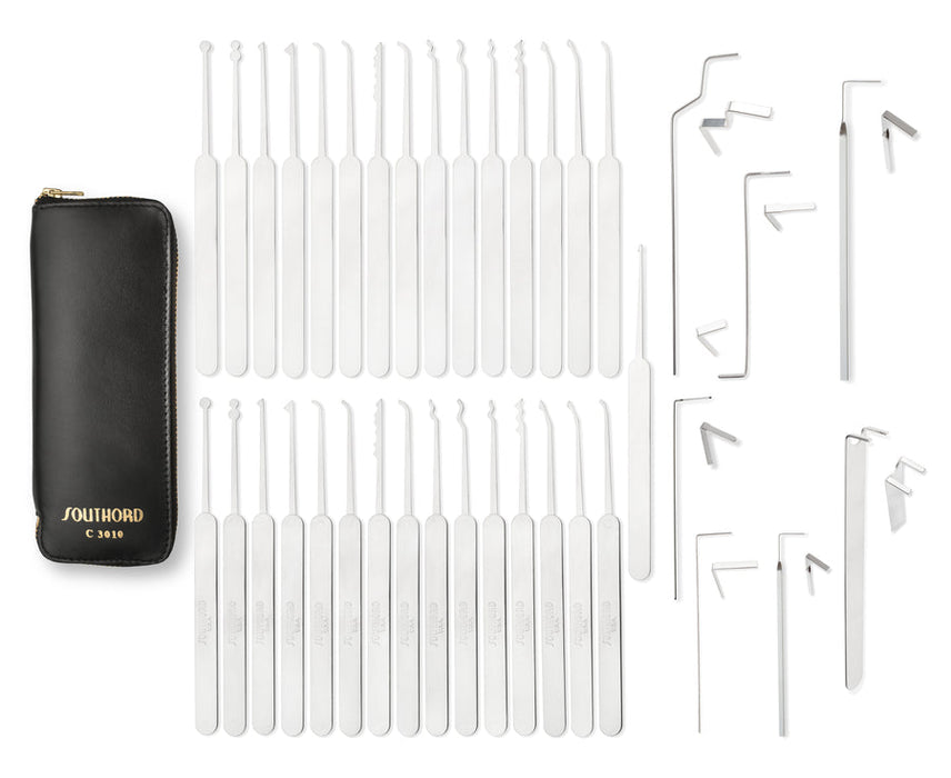 SouthOrd 38pc Slim Line Type Lock Pick Set Lock Pick Set Southord