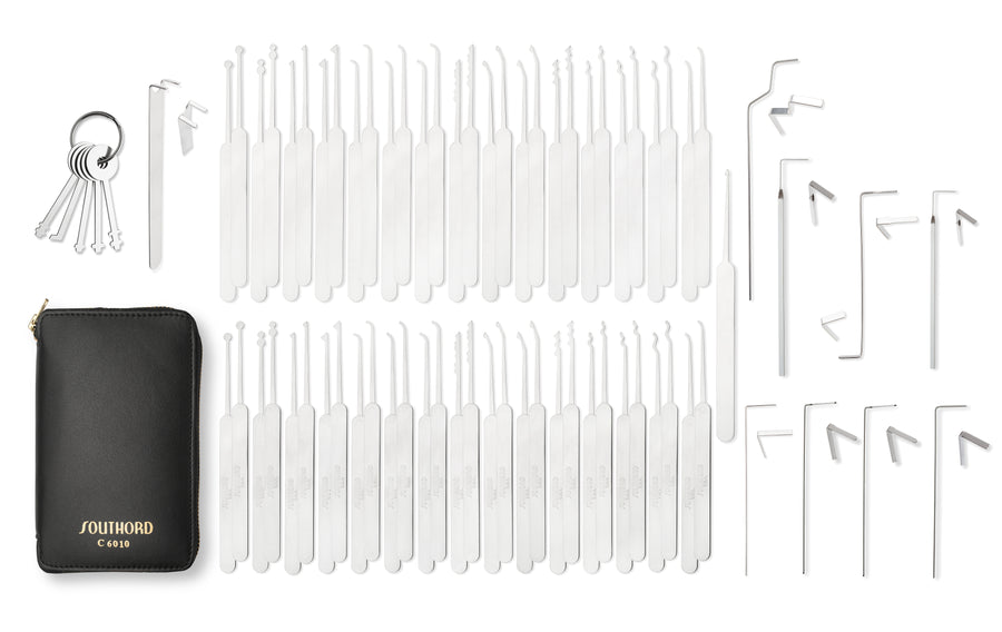 SouthOrd 75pc Slim Line Type Lock Pick Set Lock Pick Set Southord