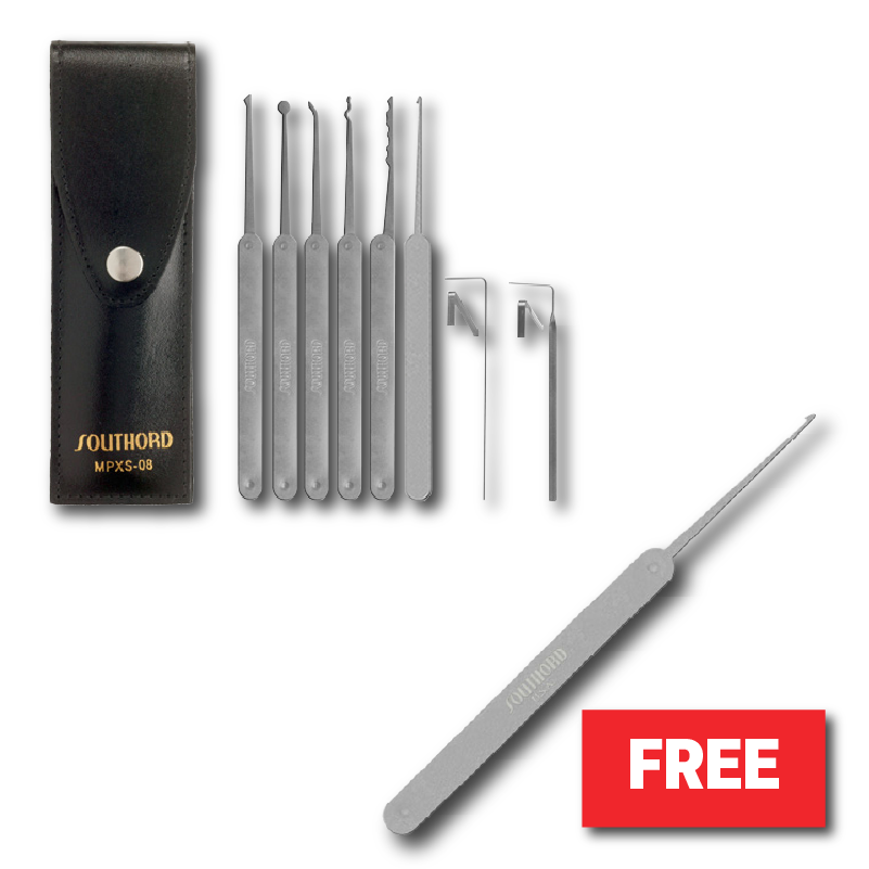 SouthOrd 8pc Lock Pick Set + Free Key Extractor — CLK Supplies