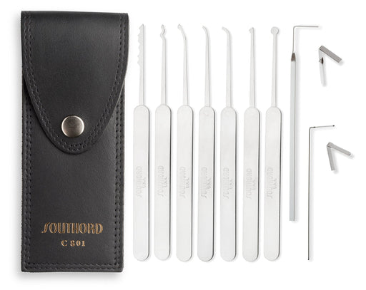 SouthOrd 9pc Slim Line Type Lock Pick Set Lock Pick Set Southord
