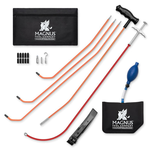 First Responder—Tactical Automotive 12-Pc Unlock Kit  - Black Lockout Tool Kit Magnus