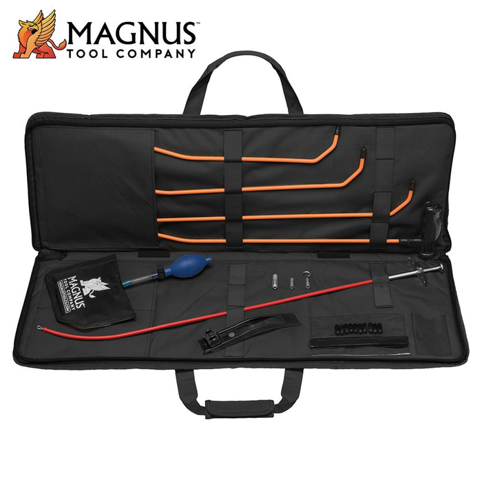 First Responder—Tactical Automotive 12-Pc Unlock Kit  - Black Lockout Tool Kit Magnus
