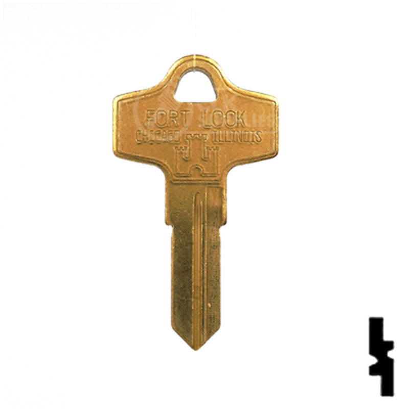 Uncut Key Blank | Fort | 752 — CLK Supplies