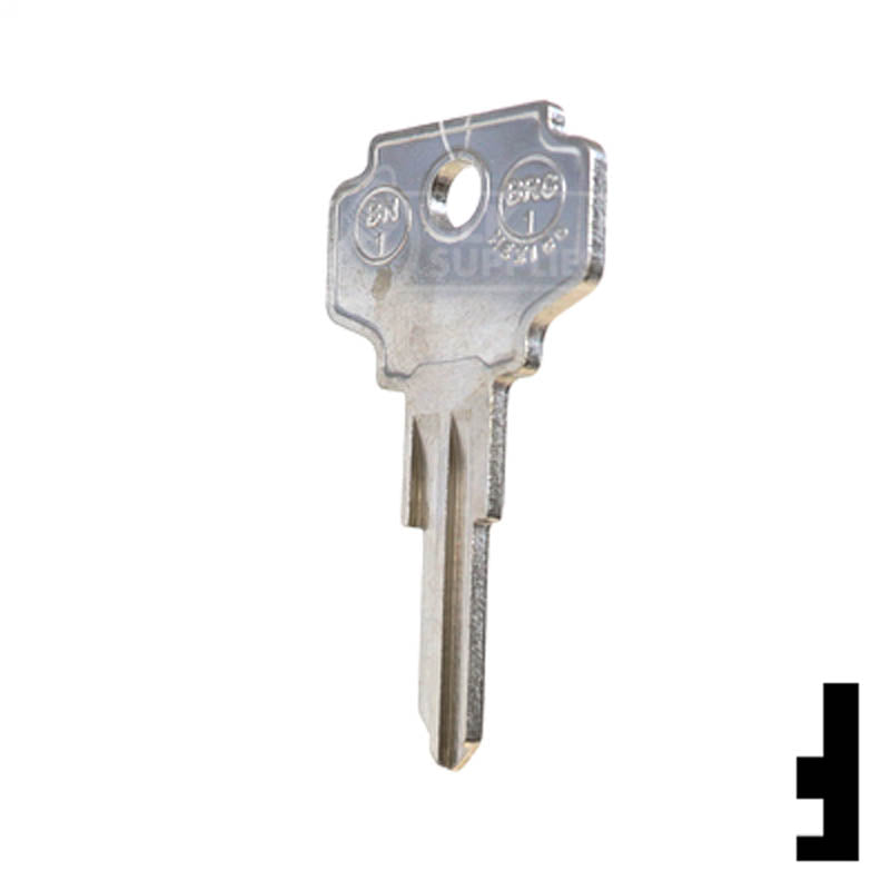 Uncut Key Blank | Bargman | BN1, K1122D — CLK Supplies