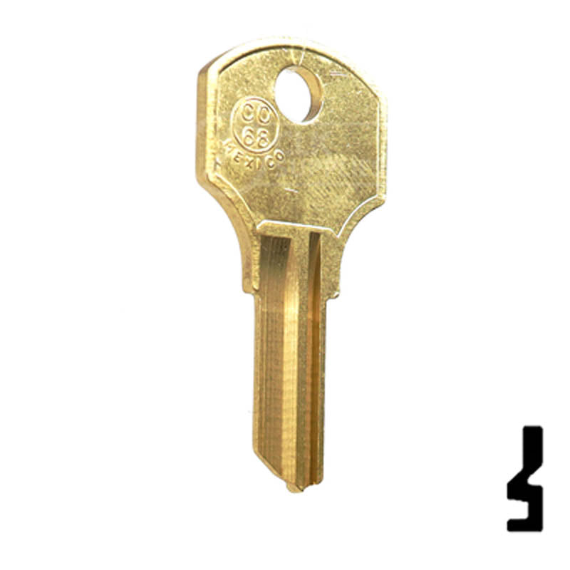 Uncut Key Blank | Corbin Russwin, Bobrick | CO68, S1000V — CLK