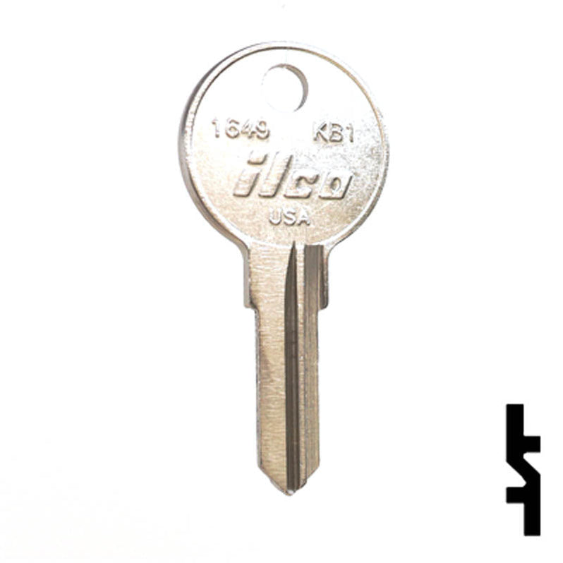 Uncut Key Blank Kimball KB1, 1649