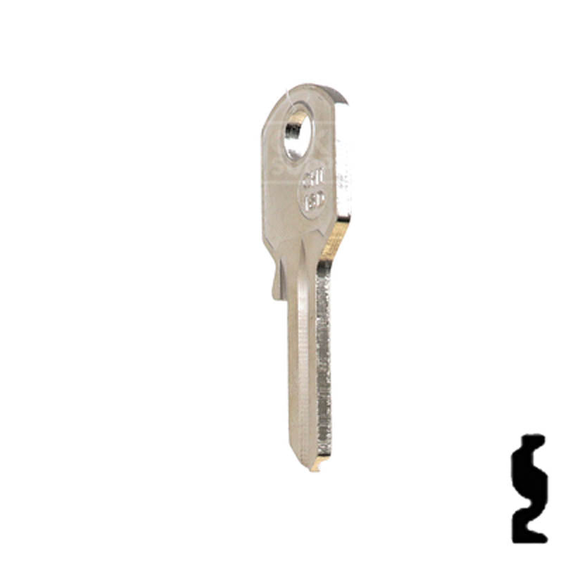S1041JA, KP9 Chicago Key Office Furniture-Mailbox Key JMA USA