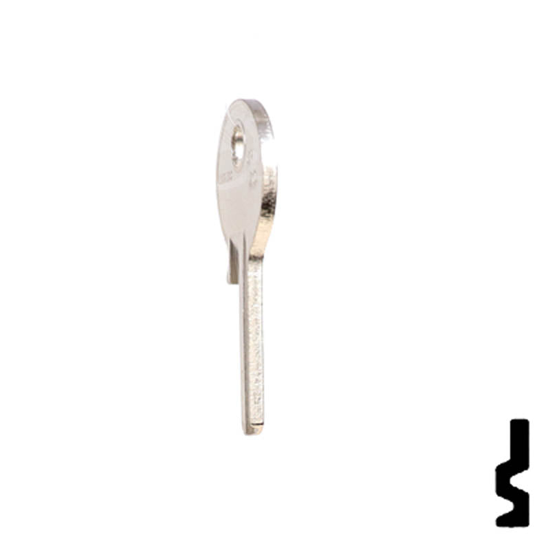 SC1041R, KP2 Chicago Key Office Furniture-Mailbox Key JMA USA