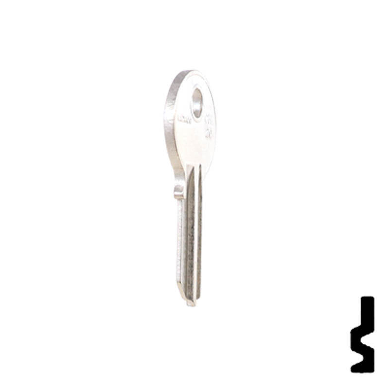 SC1041R, KP2 Chicago Key Office Furniture-Mailbox Key JMA USA